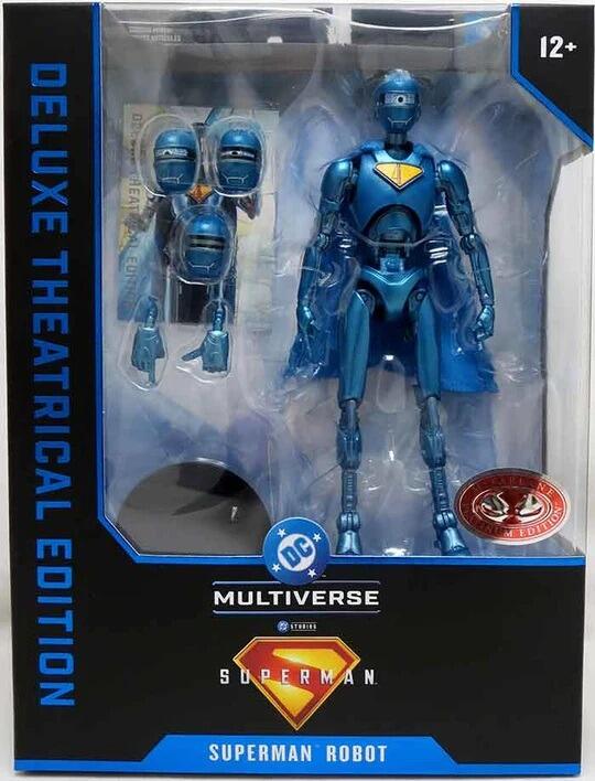 DC Multiverse 7 Inch Deluxe Theatrical Action Figure Wave 1 - Superman Robot (Platinum Edition)