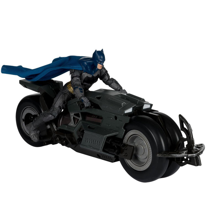 DC Multiverse 7 Inch Scale Action Figure Vehicle - Batman & Batcycle (Flash Movie)