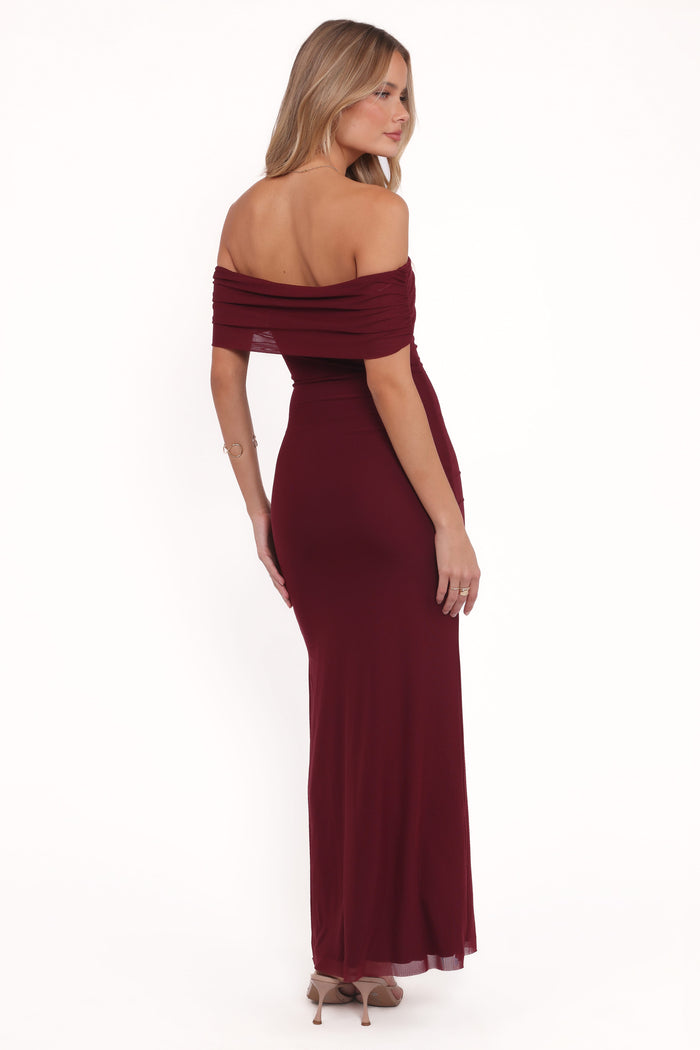 Petal and Pup USA DRESSES Desirae Maxi Dress - Burgundy