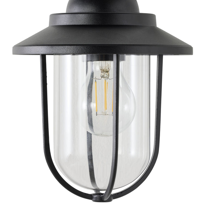 Devon 1 Light Exterior Wall Bracket Black