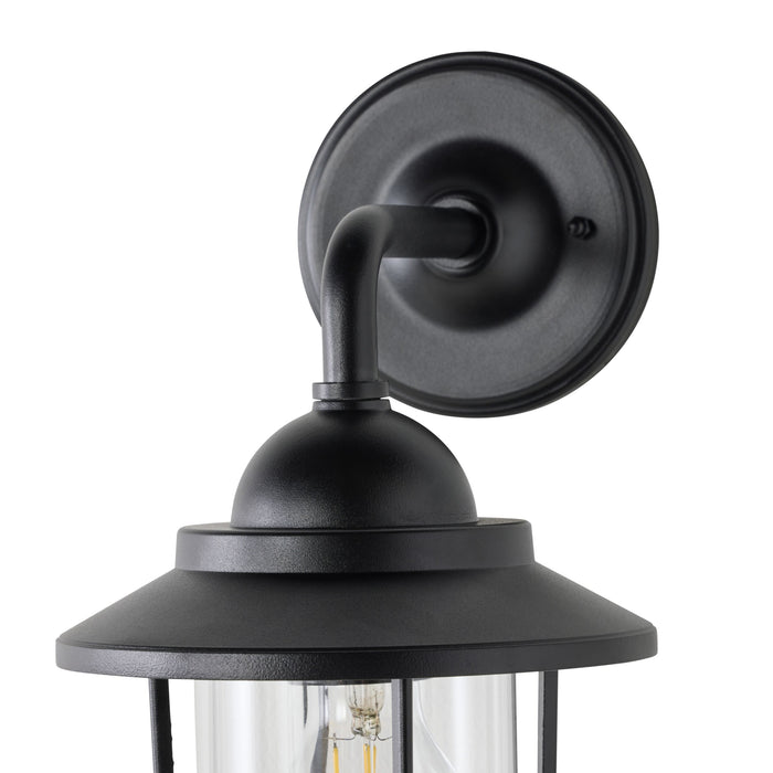 Devon 1 Light Exterior Wall Bracket Black