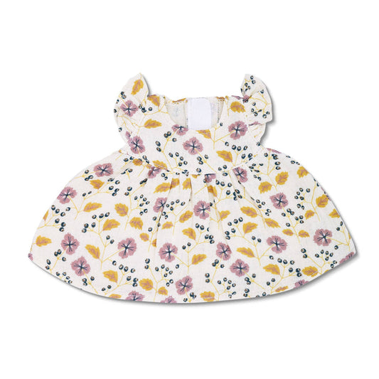 DOLL DRESS- PINK FLOWER
