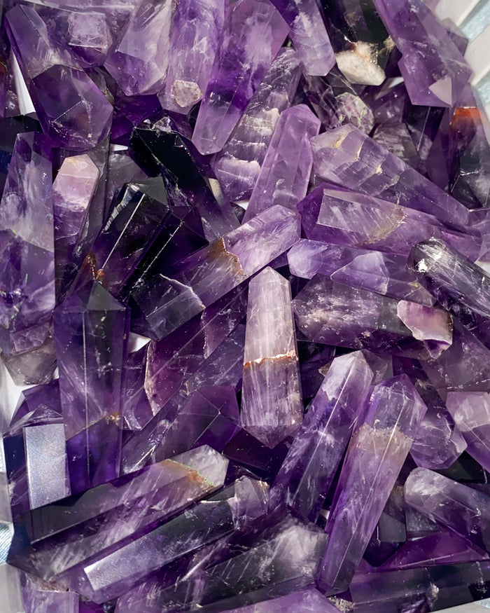 Double Terminated Amethyst Points