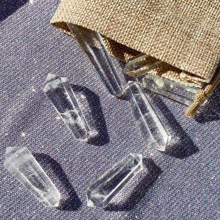 Double Terminated Clear Quartz Points