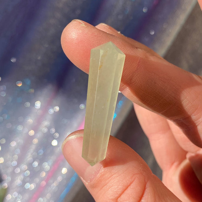 Double Terminated Green Aventurine Points