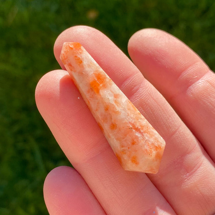 Double Terminated Sunstone Points