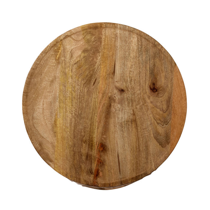Eco Sole Carved Wooden Side Table Large 48cm