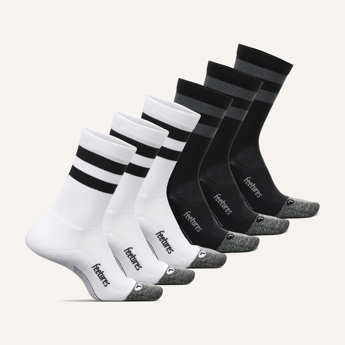 White Black Stripe Mix / MEDIUM