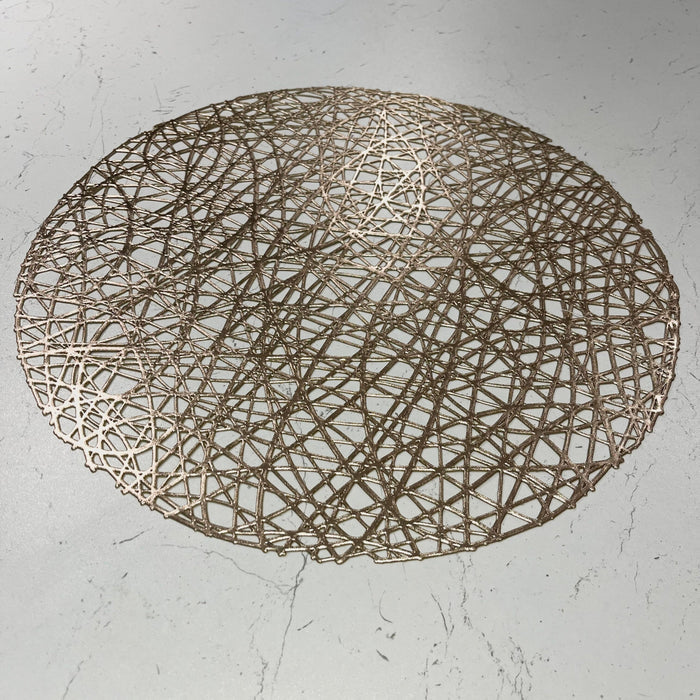 Emily Gold Round Placemat Accessories