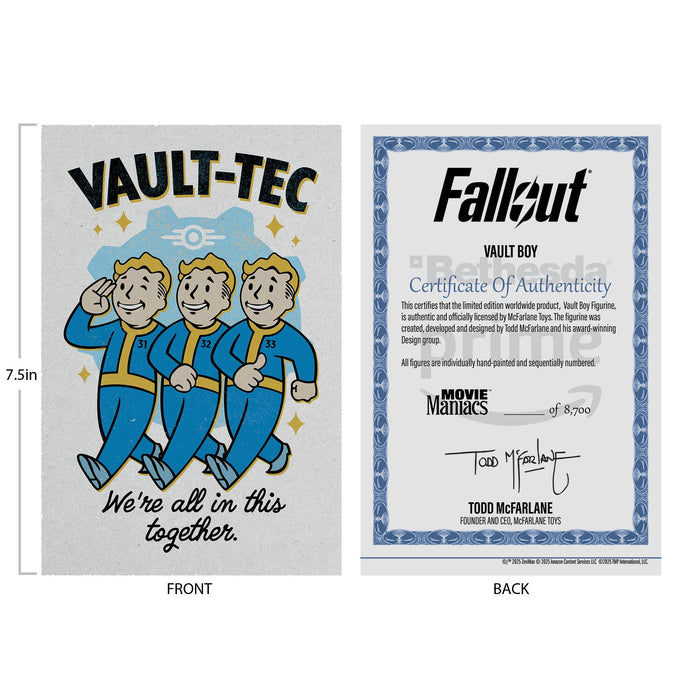 Fallout (Amazon Show) Movie Maniacs 6 Inch Posed Figure - Vault Boy (Version 1)