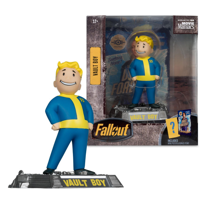Fallout (Amazon Show) Movie Maniacs 6 Inch Posed Figure - Vault Boy (Version 2)