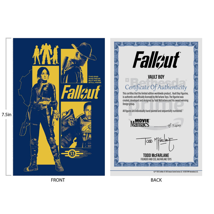 Fallout (Amazon Show) Movie Maniacs 6 Inch Posed Figure - Vault Boy (Version 3)