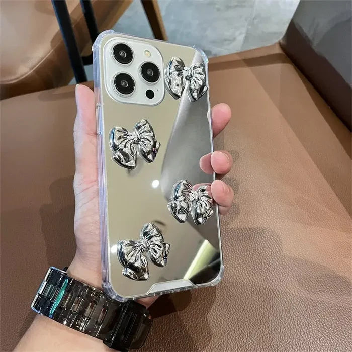 a woman holding a phone case with a bunch of flowers