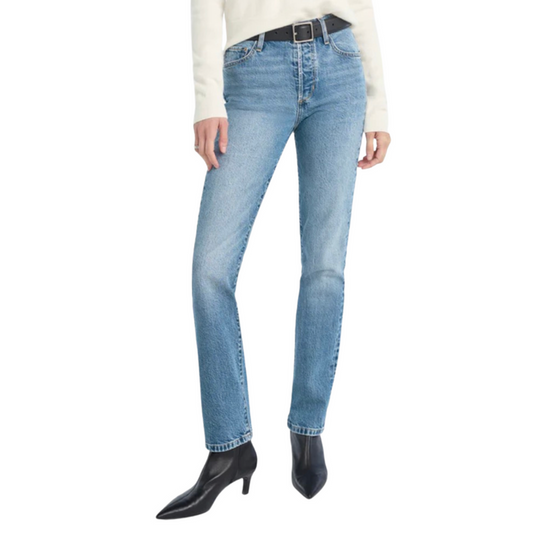 Favorite Daughter The Jen Mid Rise Slim Straight Jean