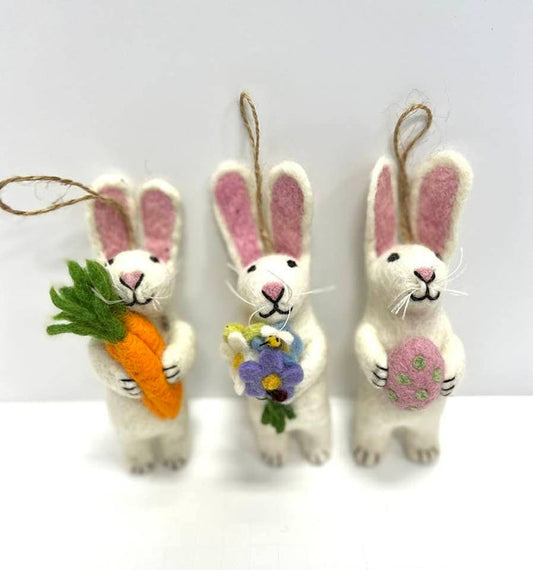 FELT BUNNY ORNAMENT