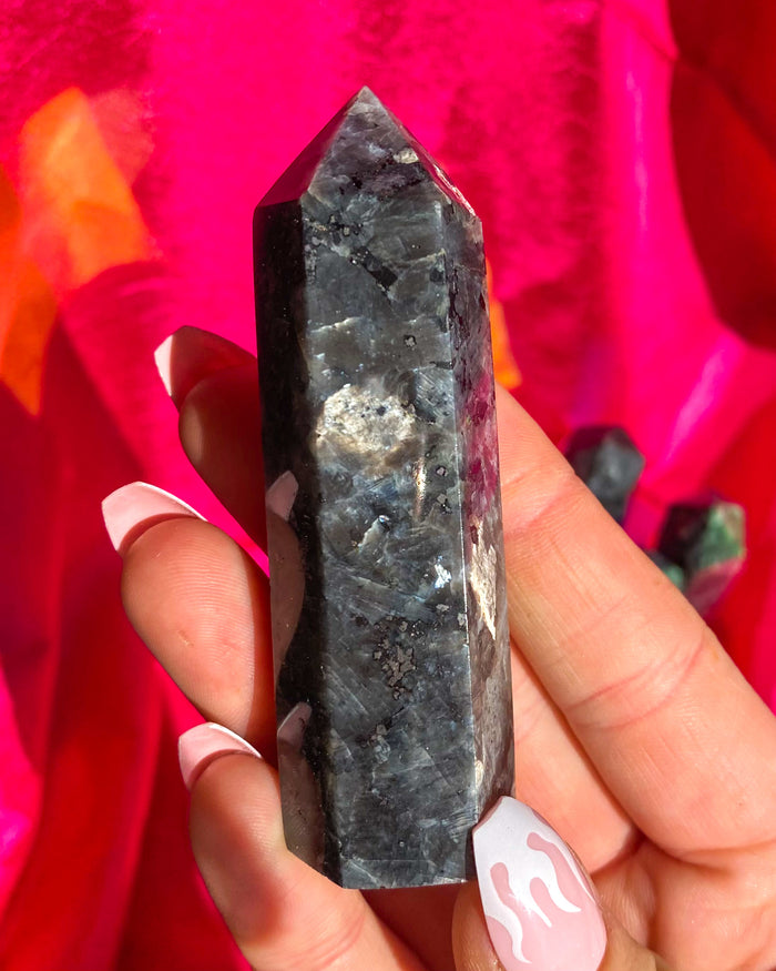 Flashy Larvikite Tower