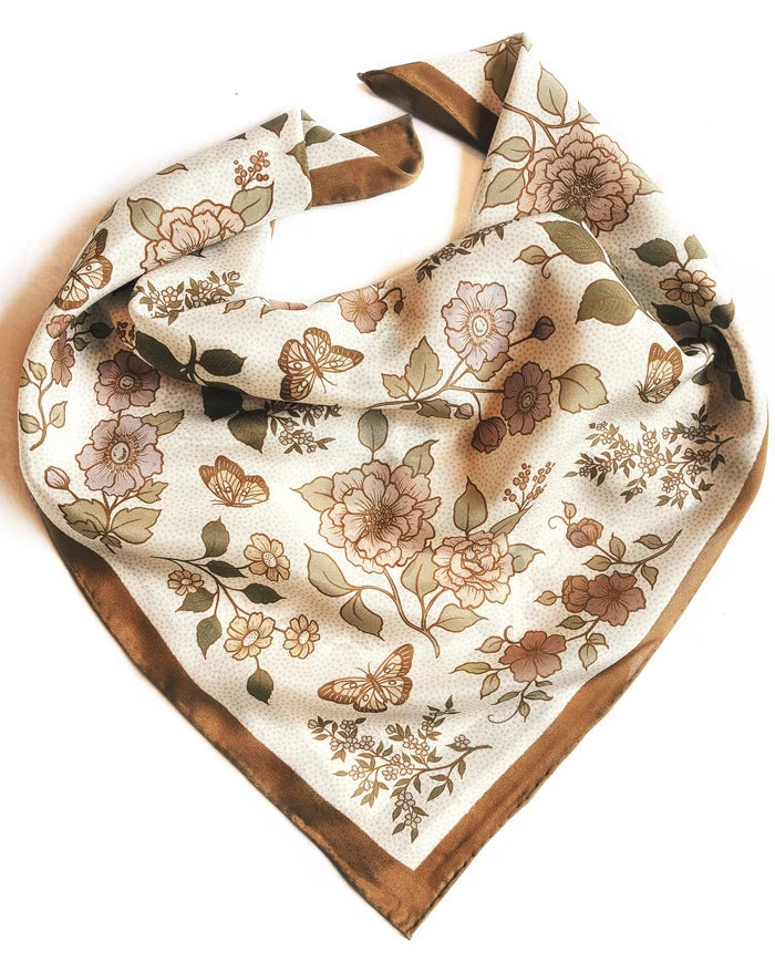 FLORAL & BUTTERFLY SCARF