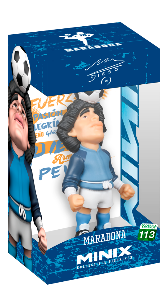 Football Legends Minix 5 Inch Collectible Figurine - Diego Maradona (Warm Up)
