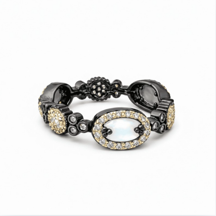 Freida Rothman Imperial Mother Of Pearl Ring Size 7