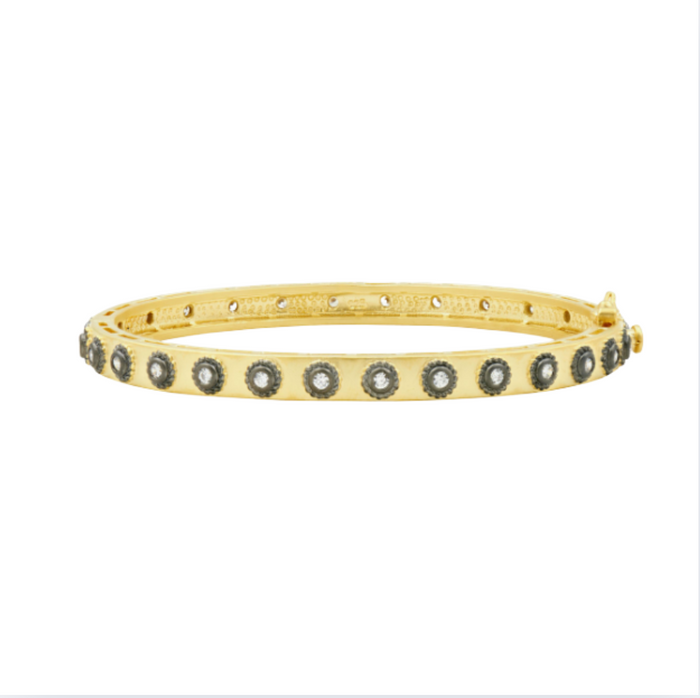 Freida Rothman Studded Eternity Hinge Bangle