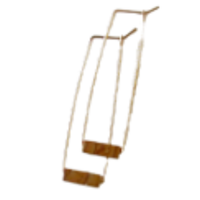 Gemstone Tube Rectangle Earring