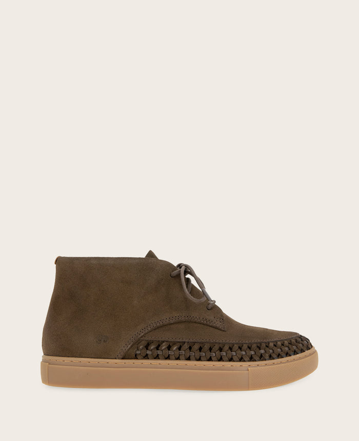 GENTLE SOULS - Cacti Suede Braid Detail Sneaker Bootie