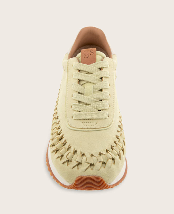 GENTLE SOULS - Jolena Leather Woven Detail Sneaker