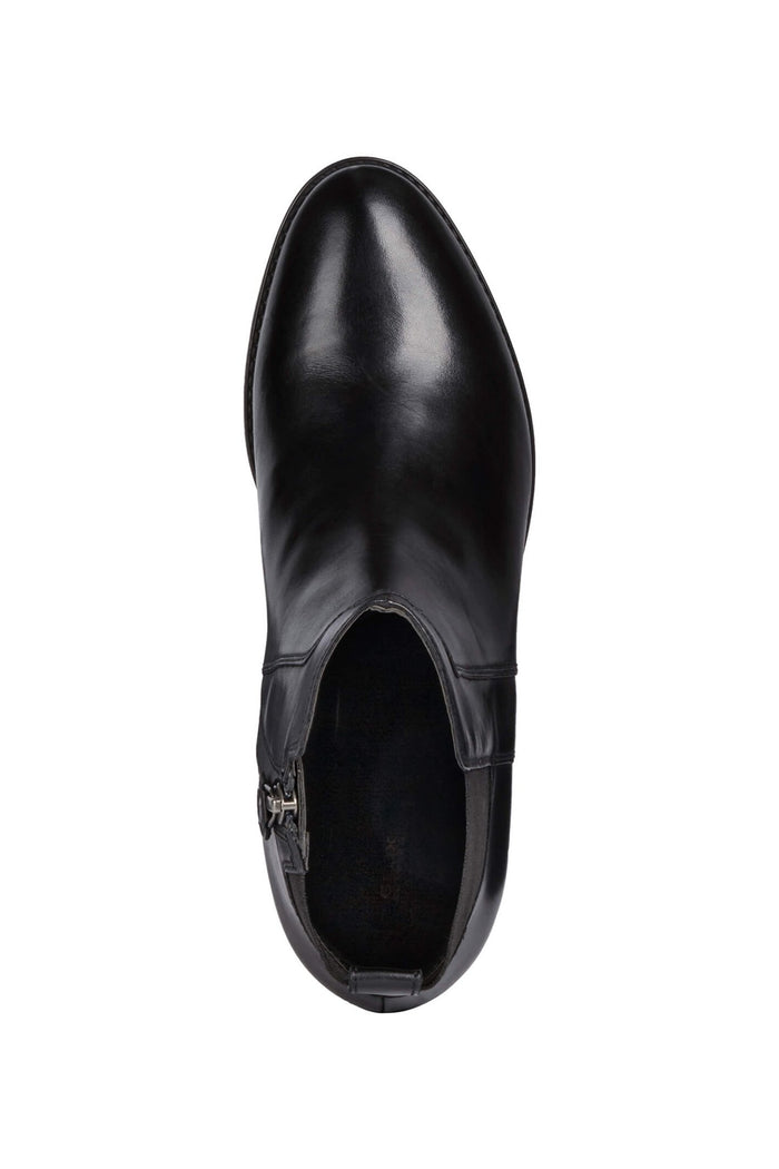 Geox D94GIG Felicity Black Ankle Dealer Boot - Dotique