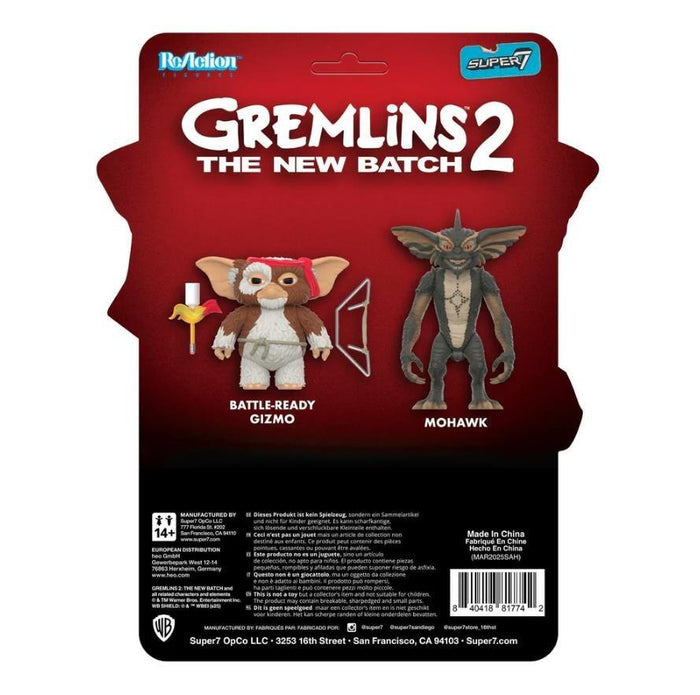 Gremlins ReAction Action Figures - Battle Ready Gizmo (Character Card)