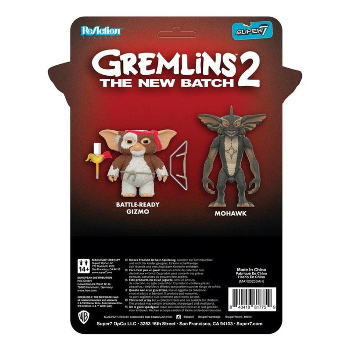 Gremlins ReAction Action Figures - Battle Ready Mohawk (Character Card)