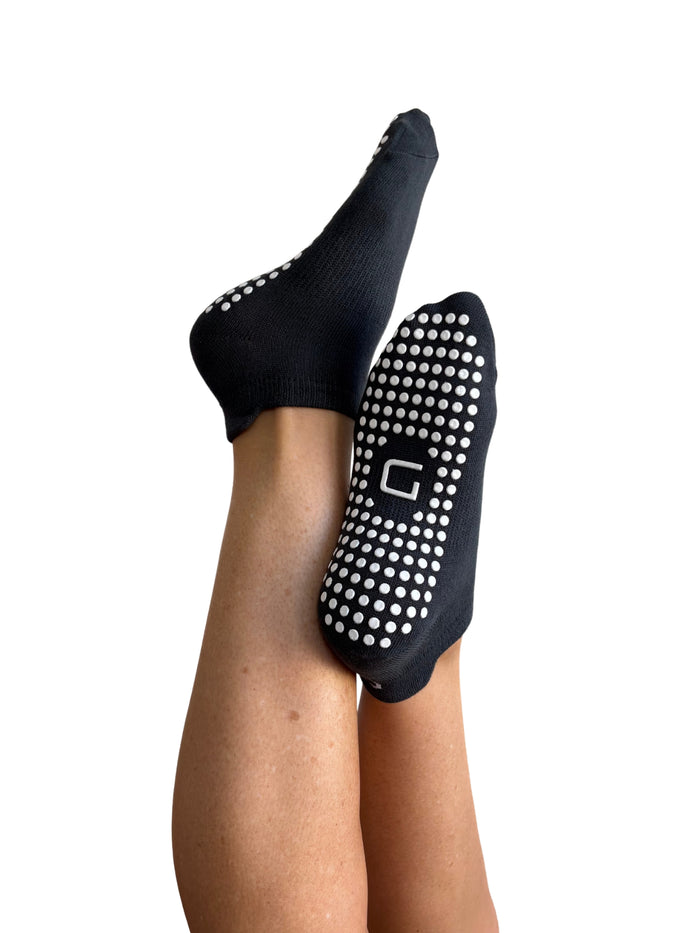 Grey Classic Grip Socks