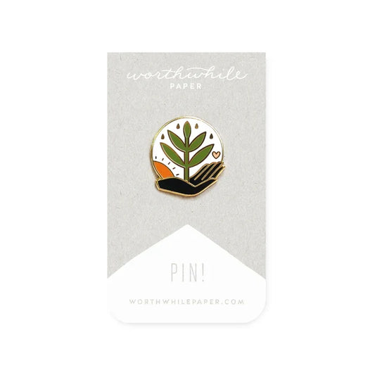 GROW ENAMEL PIN