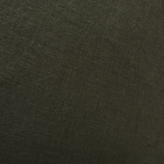 Hamptons French Linen Cushion Dark Olive Green 50x50cm