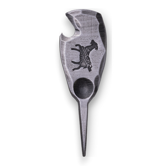 Hand Forged® Goat Bottle Opener Single Prong Pitch Tool - Steel