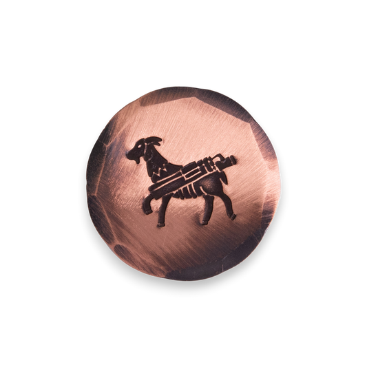 Hand Forged® Goat Caddie Ball Marker - Copper