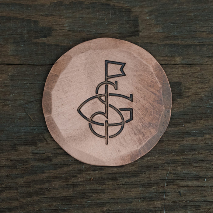 Hand Forge Customizable Copper SG Flag Golf Ball Mark | Seamus Golf | 2