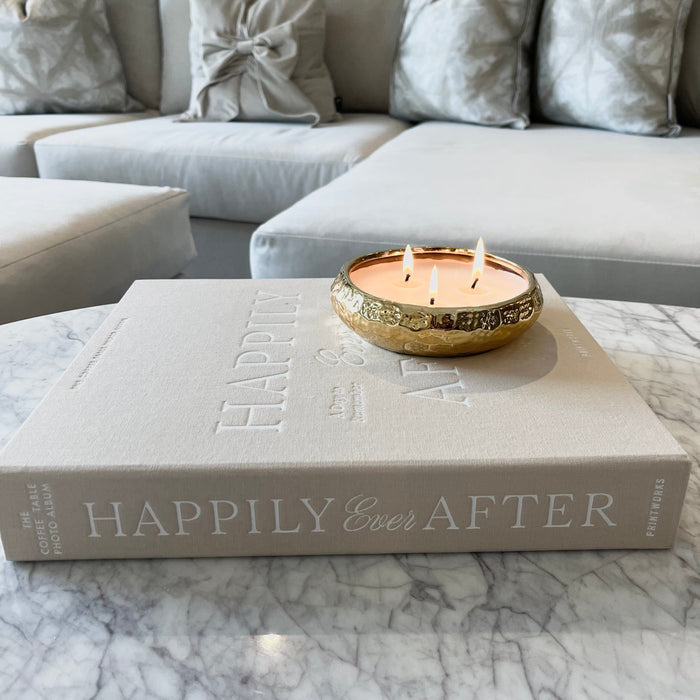 'Happily Ever After' Beige & White Luxury Photo Album Accessories