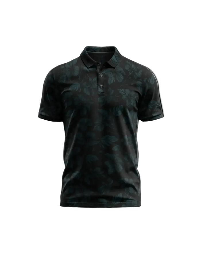 "Heavenly Sent" Night Sky - OGA Men's Polo - Black / Midnight Blue