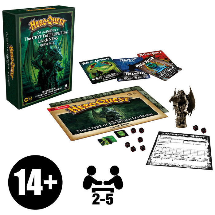 Heroquest Game System Quest Pack - Joe Manganiello's The Crypt Of Perpetual Darkness