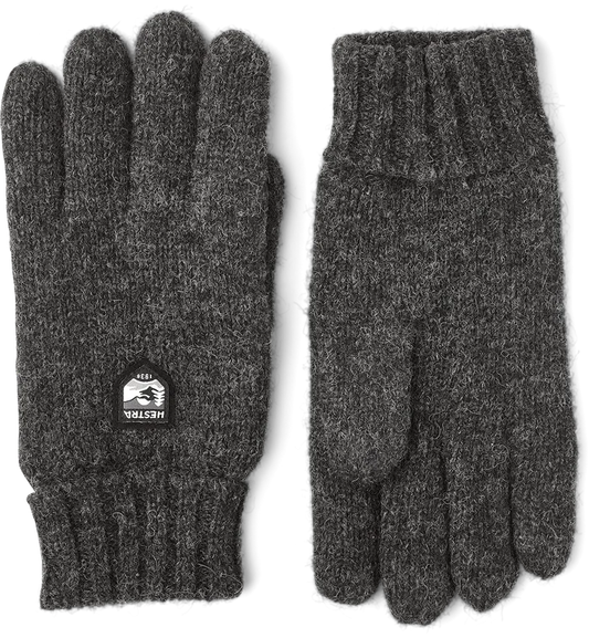 HESTRA WOOL GLOVE GREY
