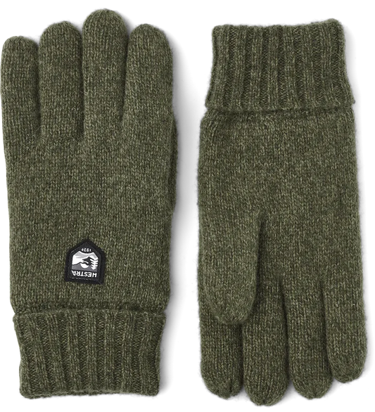 HESTRA WOOL GLOVE OLIVE