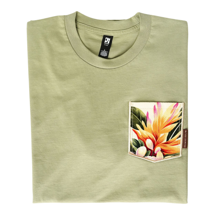 Hiwahiwa Pocket Tee Shirt - Pistachio