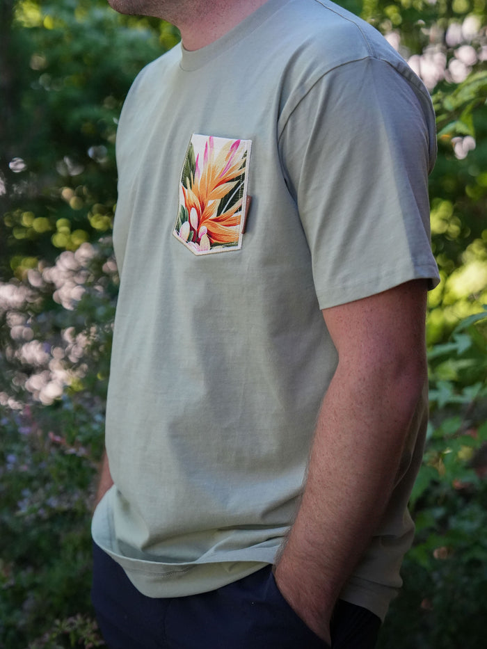 Hiwahiwa Pocket Tee Shirt - Pistachio