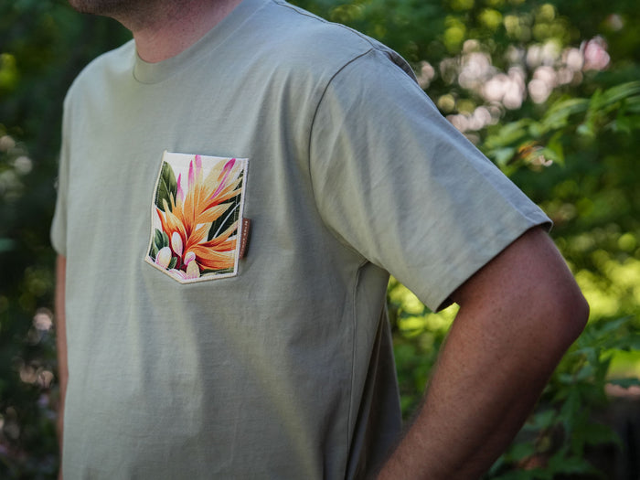 Hiwahiwa Pocket Tee Shirt - Pistachio