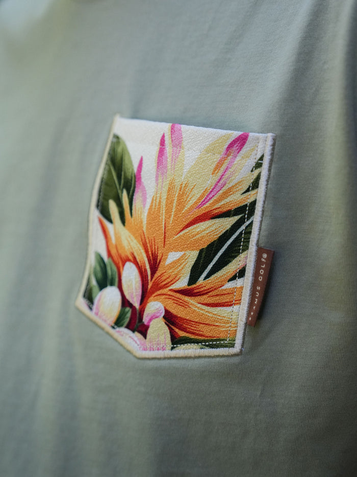 Hiwahiwa Pocket Tee Shirt - Pistachio