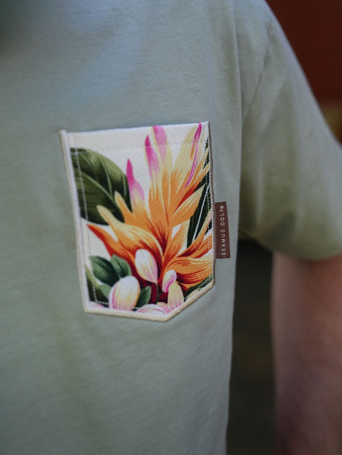 Hiwahiwa Pocket Tee Shirt - Pistachio