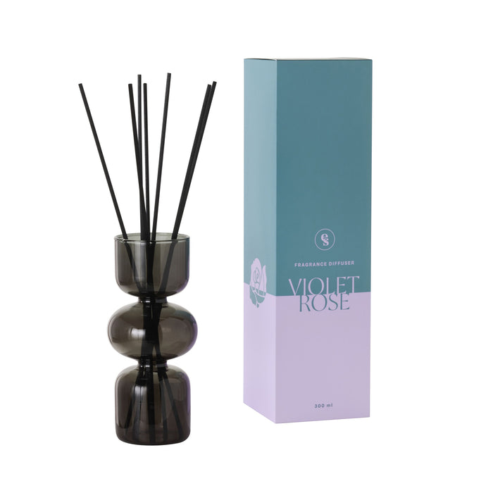 Home Scent Violet Rose Glass Diffuser 300ml
