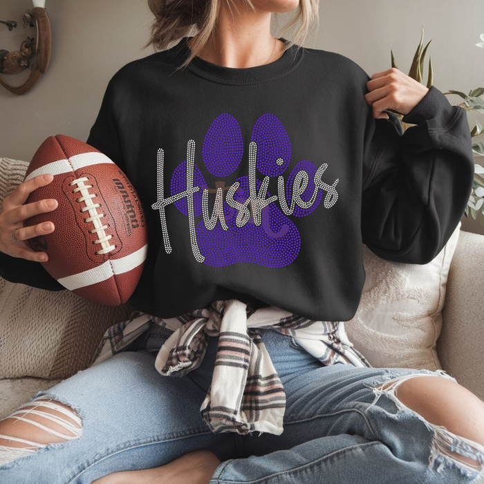 Huskies Paw SPANGLE TRANSFER