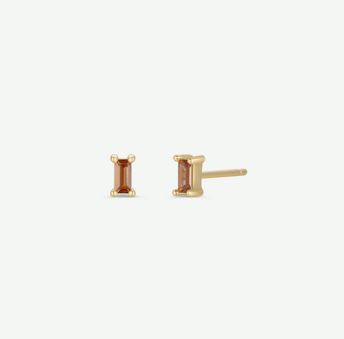 JaxKelly Baguette Stud Earrings