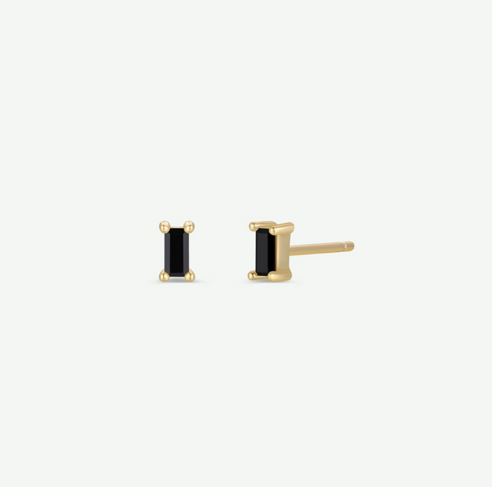 JaxKelly Baguette Stud Earrings